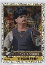 2025 Topps Heritage Chrome Silver Sparkle Refractor Jake Rogers #151 0x1j