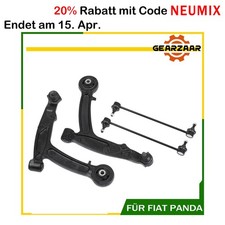 2x QUERLENKER + KOPPELSTANGE SATZ VORNE LINKS RECHTS FÜR FIAT PANDA 169 BJ AB 03