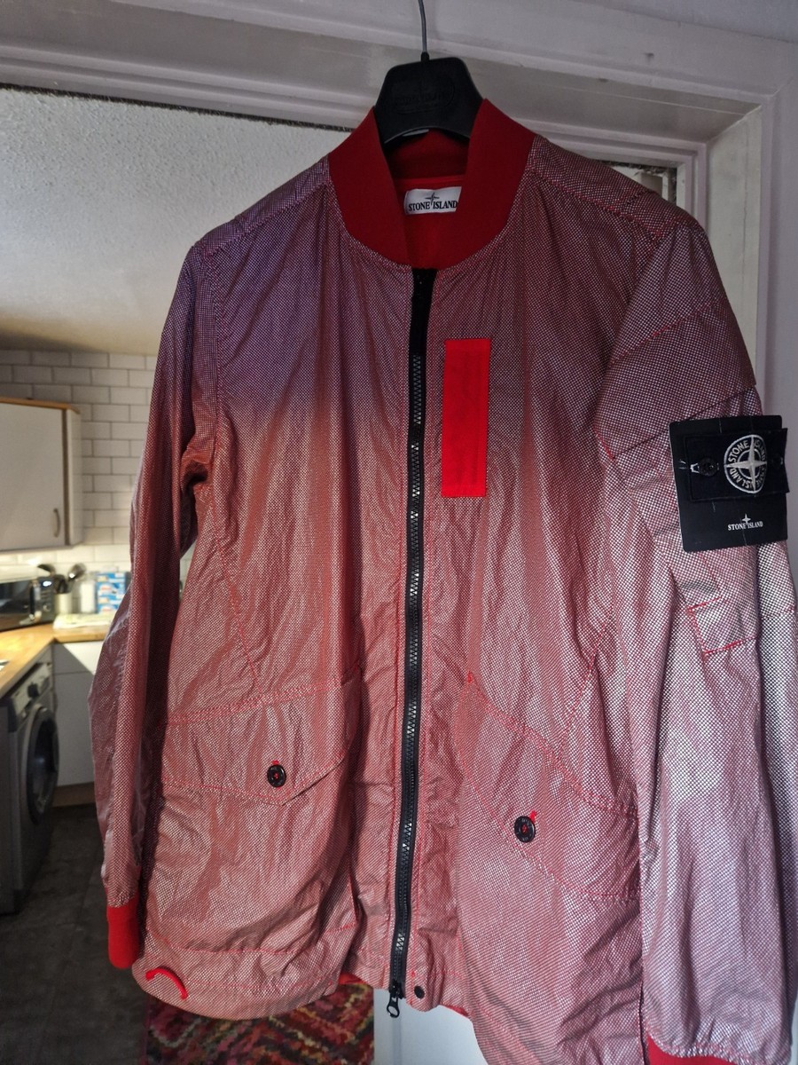 Stone Island Garment Dyed Pixel Reflective Jacket Large But Come