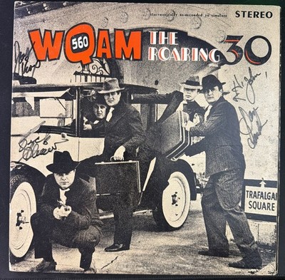 SIGNED BY ALL THEIR DJs WQAM 560 AM The Roaring 30 12'' ALBUM COVER ONLY VG+EX