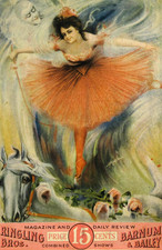 De colección Barnum Bailey Circus Program Greatest Show on Earth Acróbatas Payasos 1922