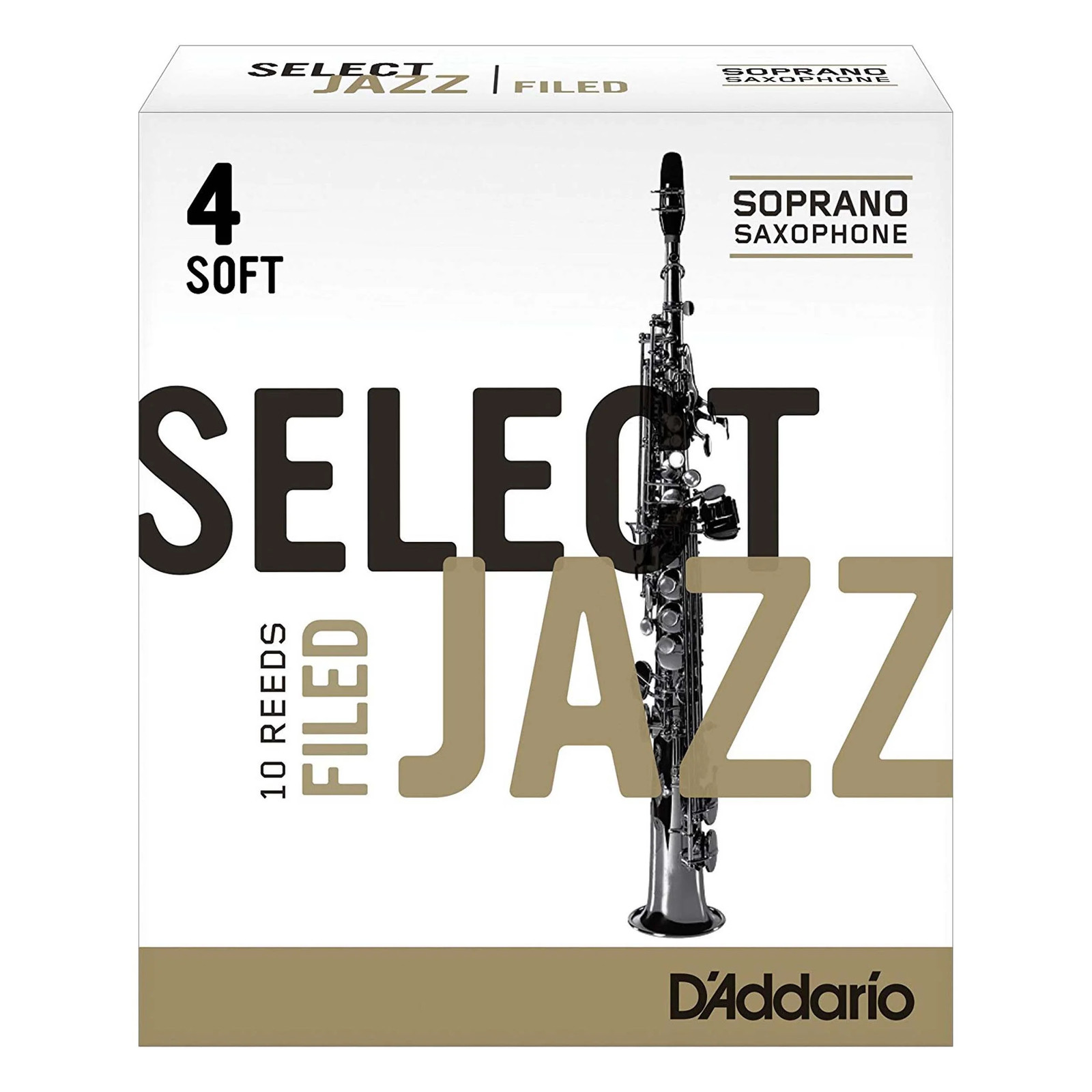 Язычки для саксофона Rico Select Jazz Soprano напиленные прочность 4 см упаковка из 10 штук 10890₽