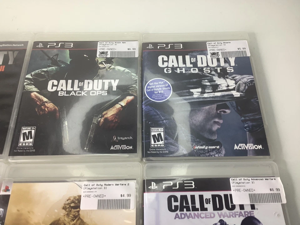 Call of Duty PS3 Lot- Black Ops 1 2 Modern Warfare 2 3 Ghosts Advanced Warfare - Image 4 of 4