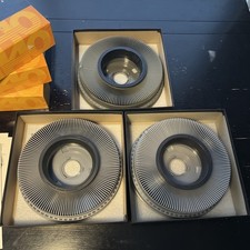 Kodak Carousel Transvue 140 Slide Tray Complete In Box Lot of 6