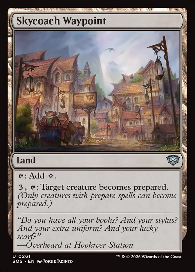 MTG Magic the Gathering Skycoach Waypoint (261/444) Secrets of Strixhaven LP