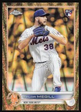 2022 Topps Chrome Gilded Tylor MeGill #14 RC RayWave Gold Etch Refractor #'d /25