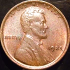 1925-P Lincoln Cent Choice/Gem BU Red/Brown Original