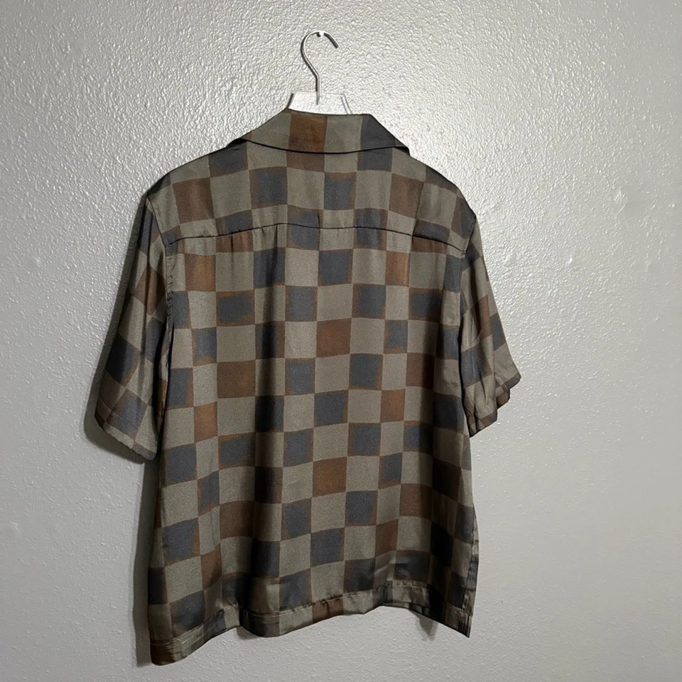 Camisa de campamento REISS NUEVA CON ETIQUETAS Reny Check talla L Foto 4 de 4