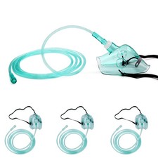 Pediatric Standard Oxygen Mask with 6.6' Tubing and Adjustable Elastic Strap ...