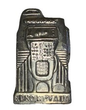 Vintage Slot Machine Salt Shaker Metal Reno Nevada Made In Japan *no plug