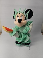 Disney Store Minnie Mouse Plush 12" New York City Statue of Liberty Stuffed Toy
