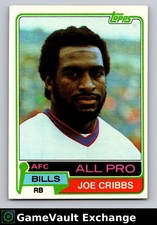 1981 Topps JOE CRIBBS #360 EX