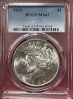 1923 Peace Silver Dollar PCGS MS63