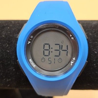 Kalenji Decathlon Alarm Chrono Digital Quartz Watch - Unisex Blue - New Battery 