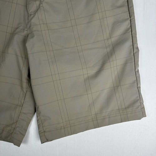 Under Armour Golf Chino Shorts Mens 32 Performance Stretch Plaid Check Khaki NEW - Picture 5 of 14