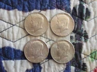 US Silver $.50 Kennedy Half Dollars 1964 Lot of 4 Coins
