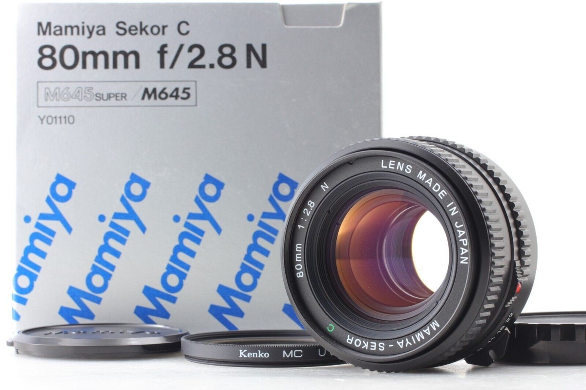 TOP MINT in BOX] Mamiya Sekor C 80mm F/2.8 N Lens M645 1000S