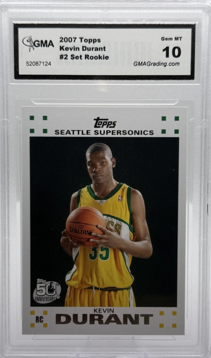 Kevin Durant Basketball Grade 10 Rookie Sports Trading Cards