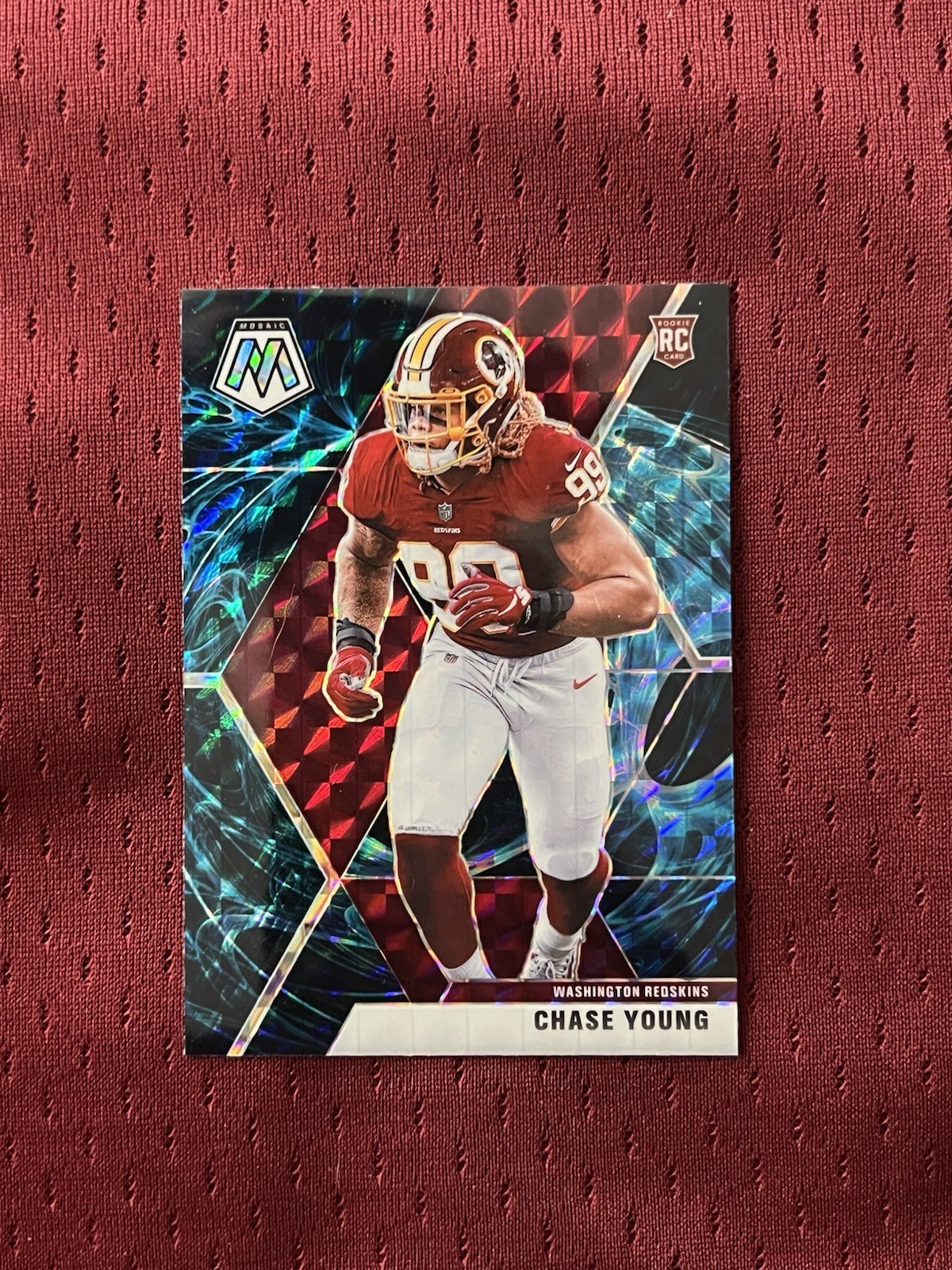 2020 Panini Mosaic - Rookies Chase Young #202 Genesis Mosaic Prizm (RC)