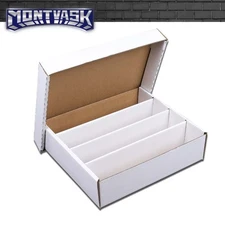 3200 Count 4Row Corrugated Cardboard Trading Card Baseball Coin Slab Storage Box