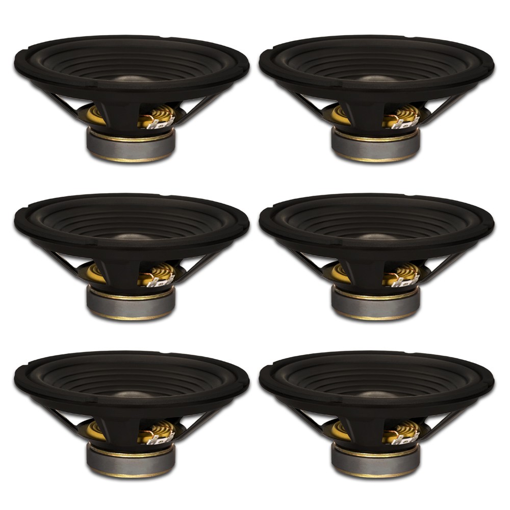 6 Goldwood Sound GW-210/8 OEM 10" Woofers 220Watt each 8ohm Replacement Speakers