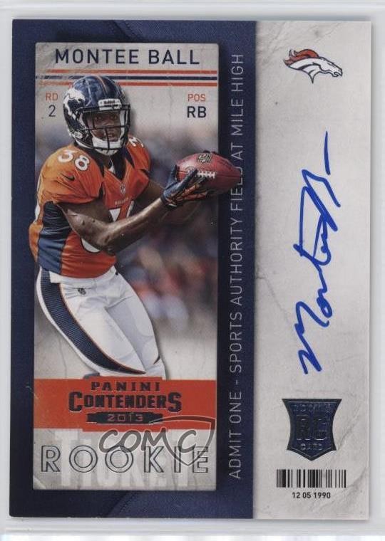 2013 Panini Contenders Rookie Ticket Montee Ball #229 Rookie Auto RC 7eo