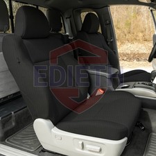 Front Bench Seat Covers For Toyota Tacoma Crew Cab 2005-2015 Nonfold Pass -black Front Bench Seat Covers For Toyota Tacoma Crew Cab 2005-2015 Nonfold Pass -black