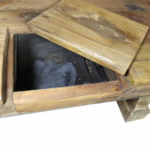 Tavolino da Caffè in Legno di Recupero Tavolo Basso Salotto vidaXL - Foto 4 di 11