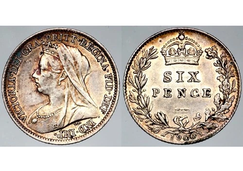 1900 Victoria Sixpence — photo from the most recent tracked eBay sale