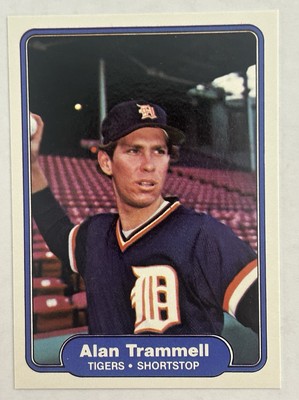 1982 Fleer - Alan Trammell #283 Detroit Tigers HOF C3