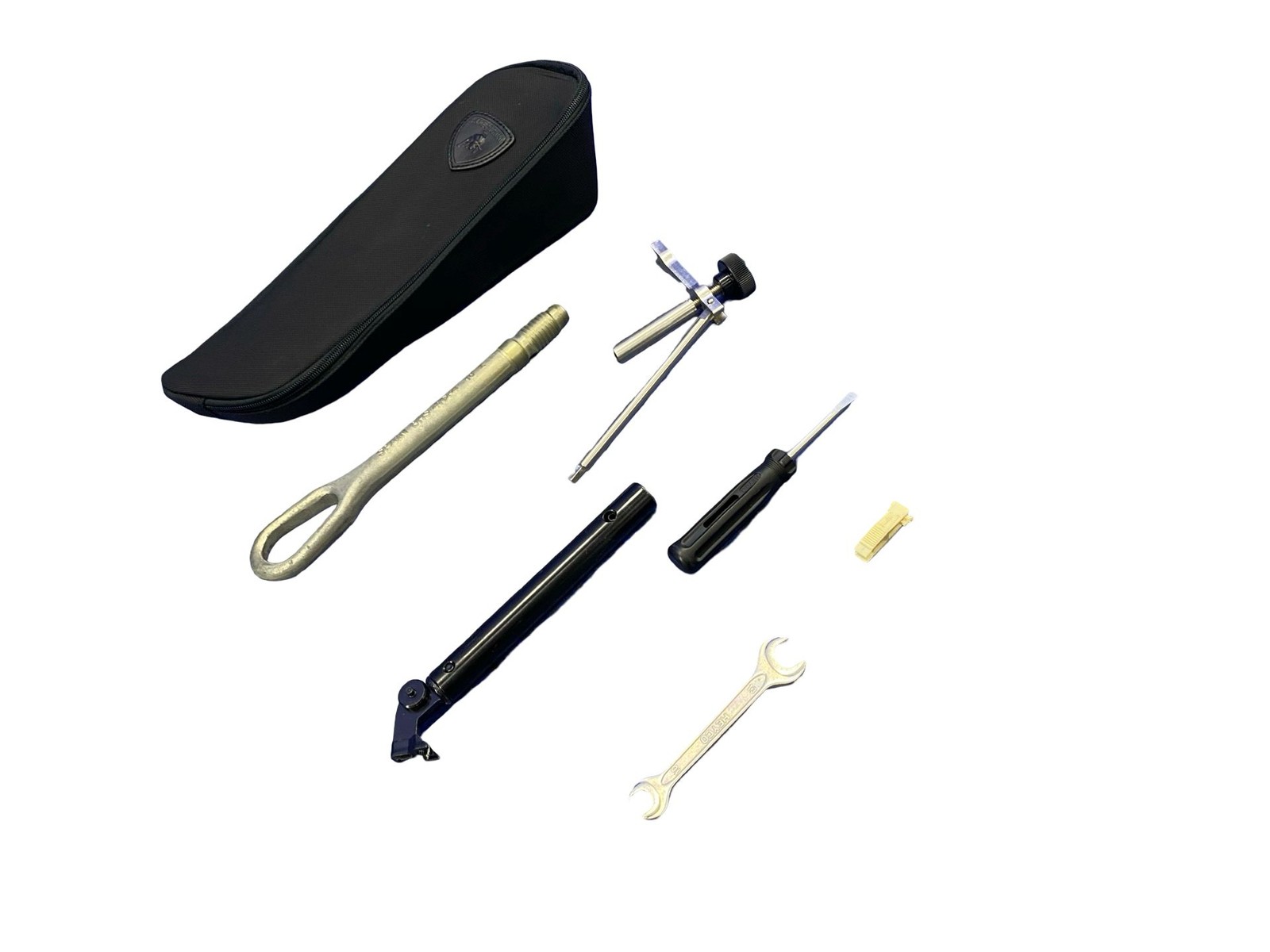 2006 Lamborghini Gallardo LP520-4 Oem Emergency Tool Kit W/ Case Set Black