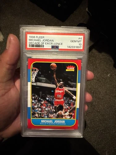 1996-97 Fleer - Decade of Excellence Michael Jordan #4 PSA 10