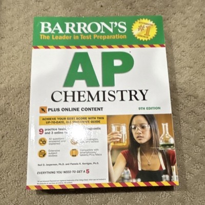 Barron's AP Chemistry 9th Edition Study Guide Plus Online Content, Paperback