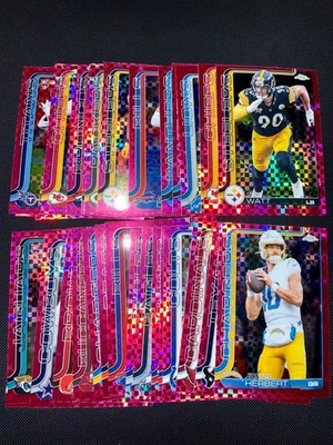 2025 Topps Chrome Football - Hot Pink X-Fractors Complete & Pick Your Cards !!!