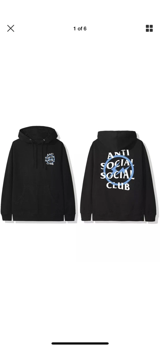 Fragment × ASSC pink Bolt Hoodie XL