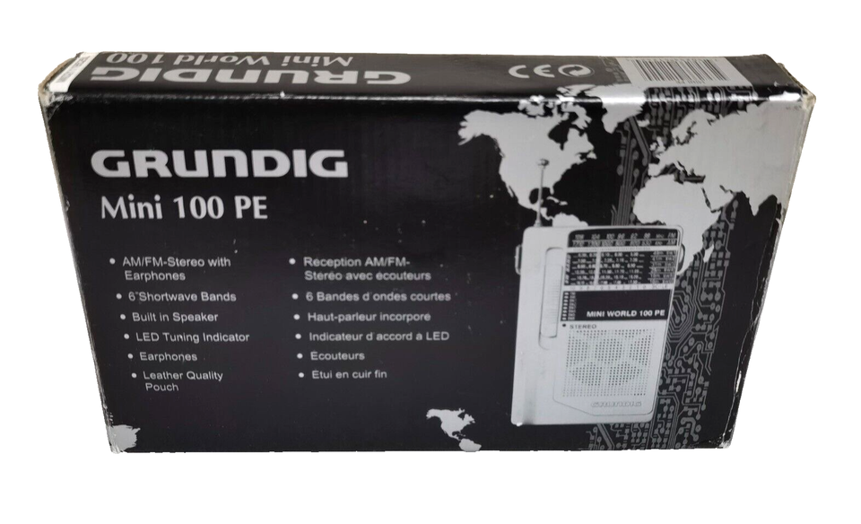Grundig Mini World 100 PE AM/FM Stereo/Short Wave 1-6 Band