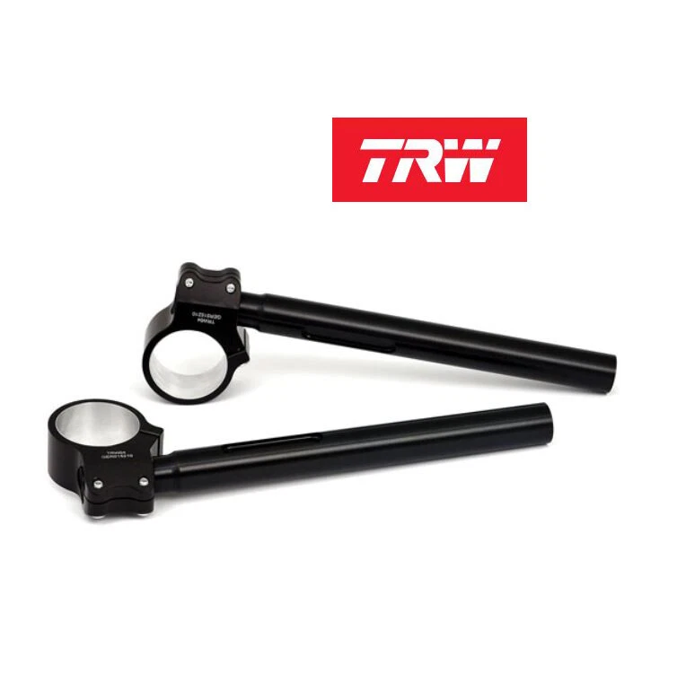 SEMIMANUBRI 1" PER MOTO CON STELI FORCELLE 41 mm HARLEY DAVIDSON CAFERACER NERI - Immagine 2 di 4