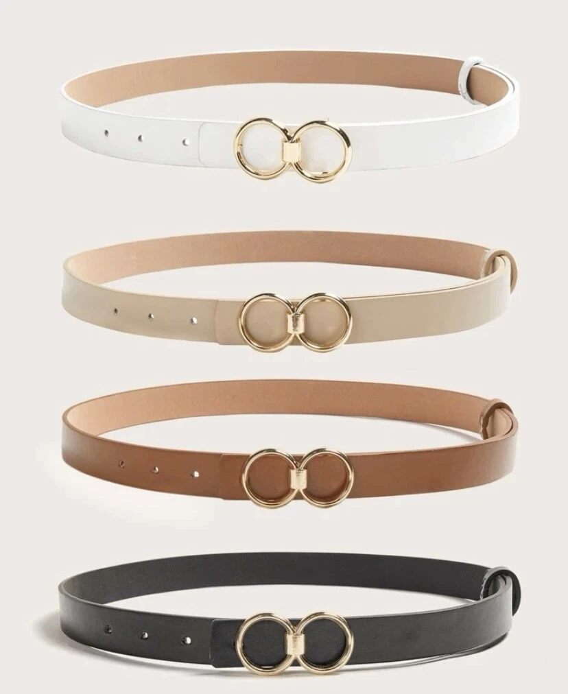 Double o shop ring belt gold