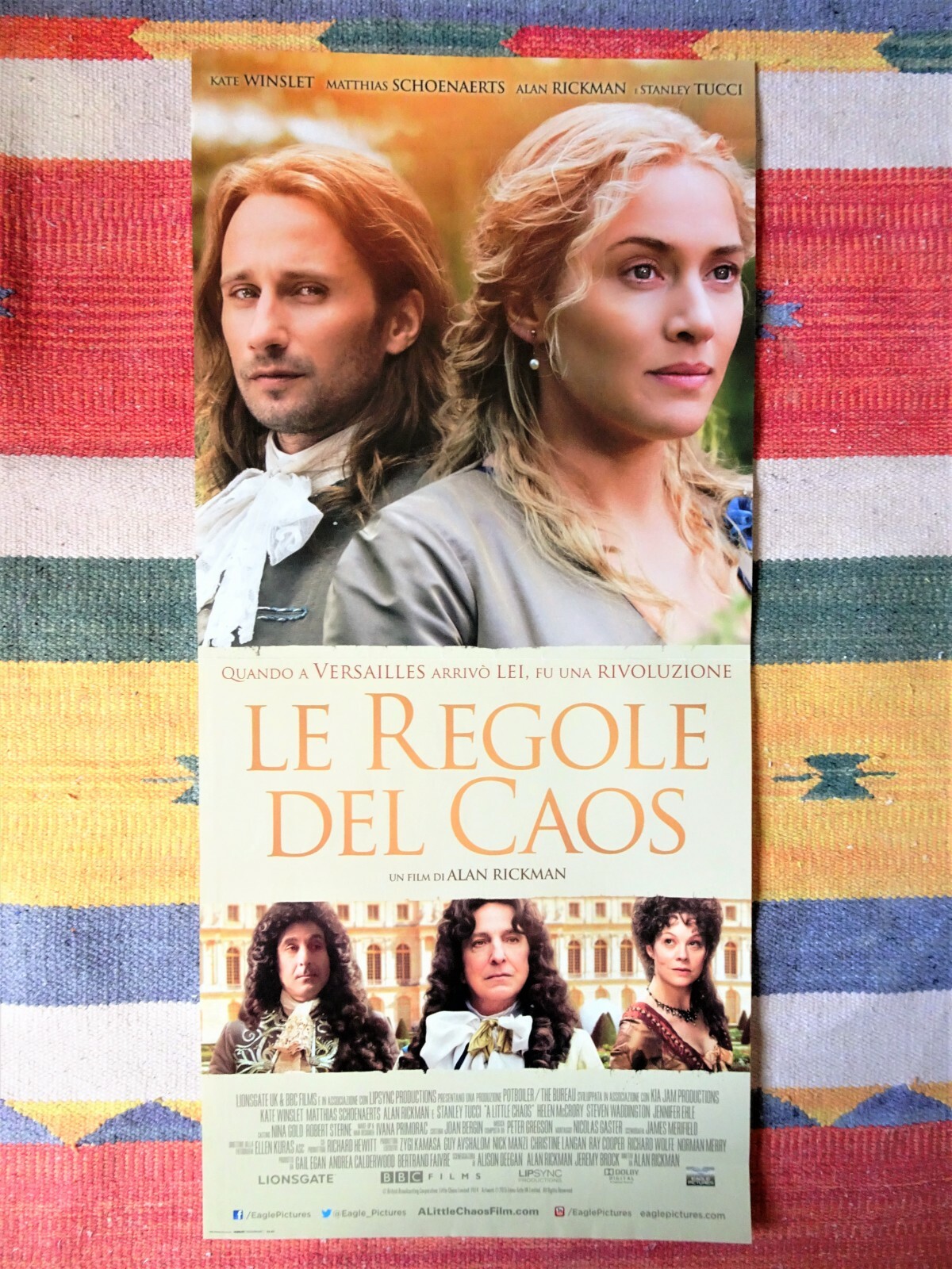Locandina originale film Le regole del caos (2014) - Regia di Alan Rickman