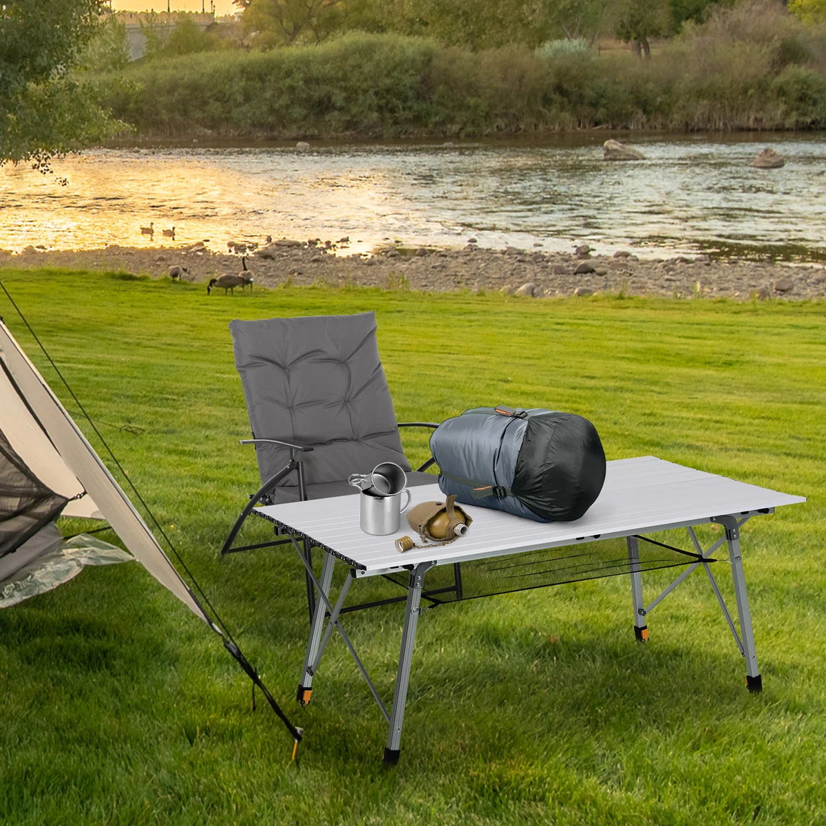 Table camping aluminium