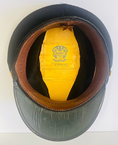 US NAVAL OFFICER’S VISOR CAP W/STERLING CAP BADGE - Picture 8 of 12