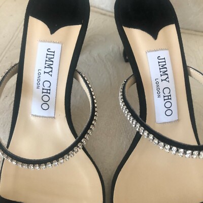 Jimmy Choo Brea Black Crystal Heels size 36 | eBay