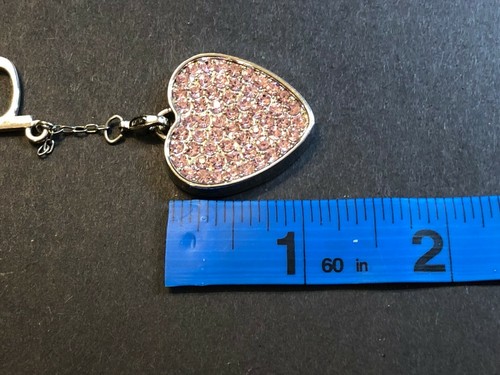 Bebe Heart Pink Sparkly Keychain - Picture 4 of 4