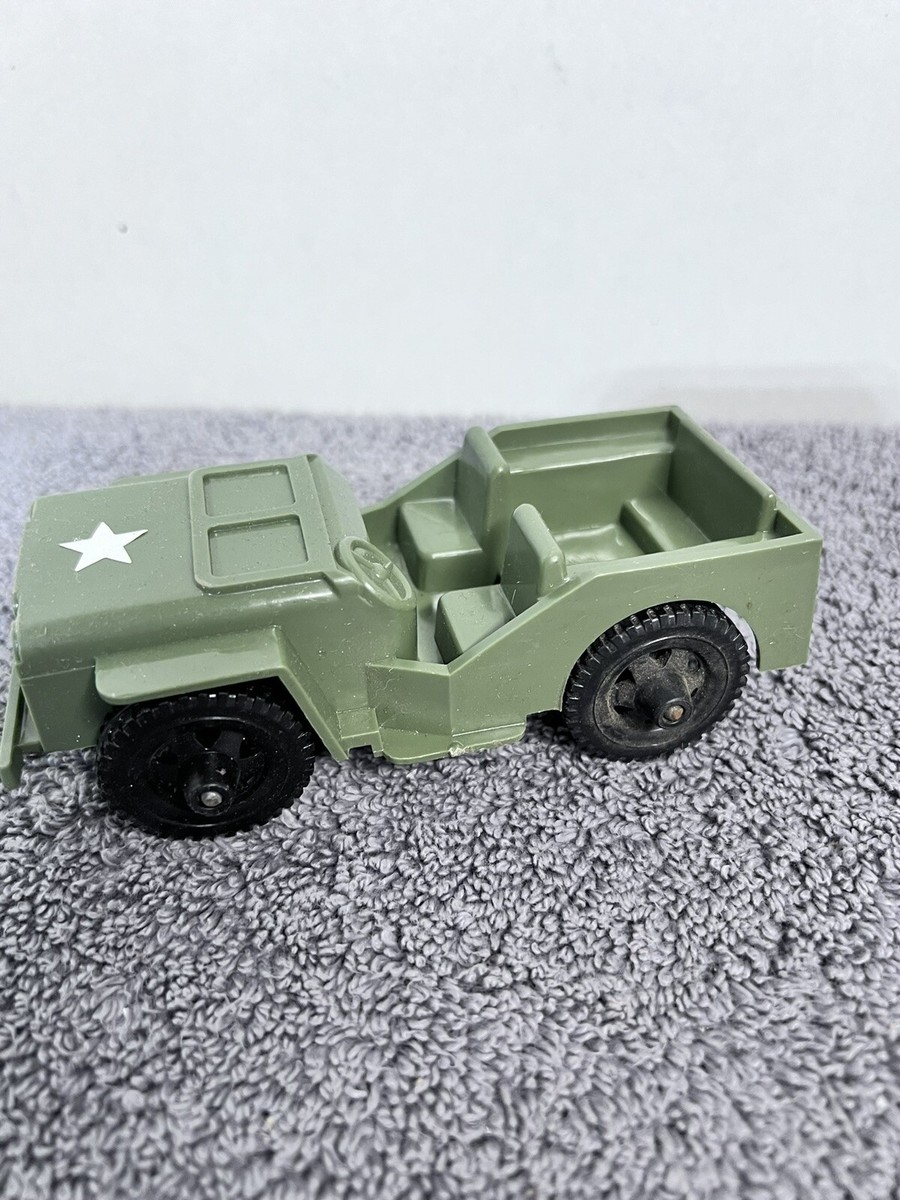 Vintage US ARMY Plastic Jeep TIM-MEE TOYS Made in USA #307-994