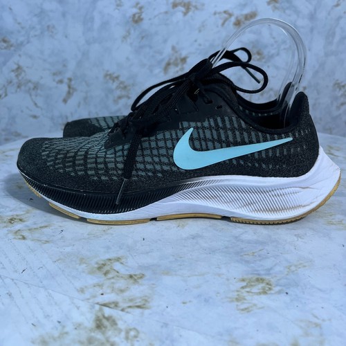 Nike Air Zoom Pegasus 37 Womens Size 7 Running Shoes Black Blue Athletic Sneaker - Picture 4 of 16
