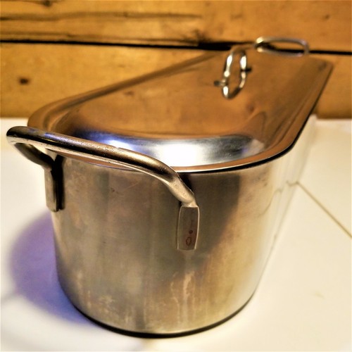Inox 18" Fish Poacher 18c V I S Stainless Steel w/ Tray - Swanky Barn - Picture 3 of 12