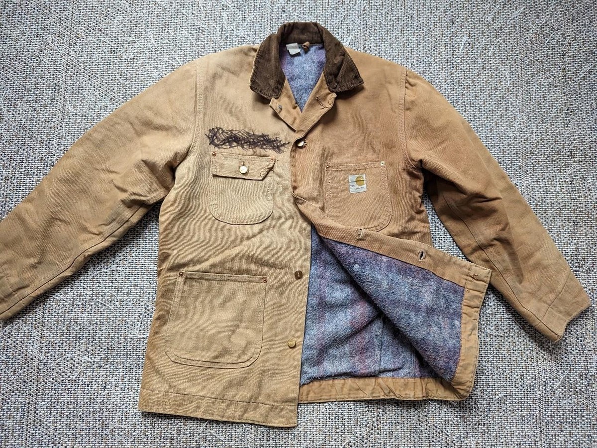 vintage USA made CARHARTT blanket lined 42 duck cotton 1980s