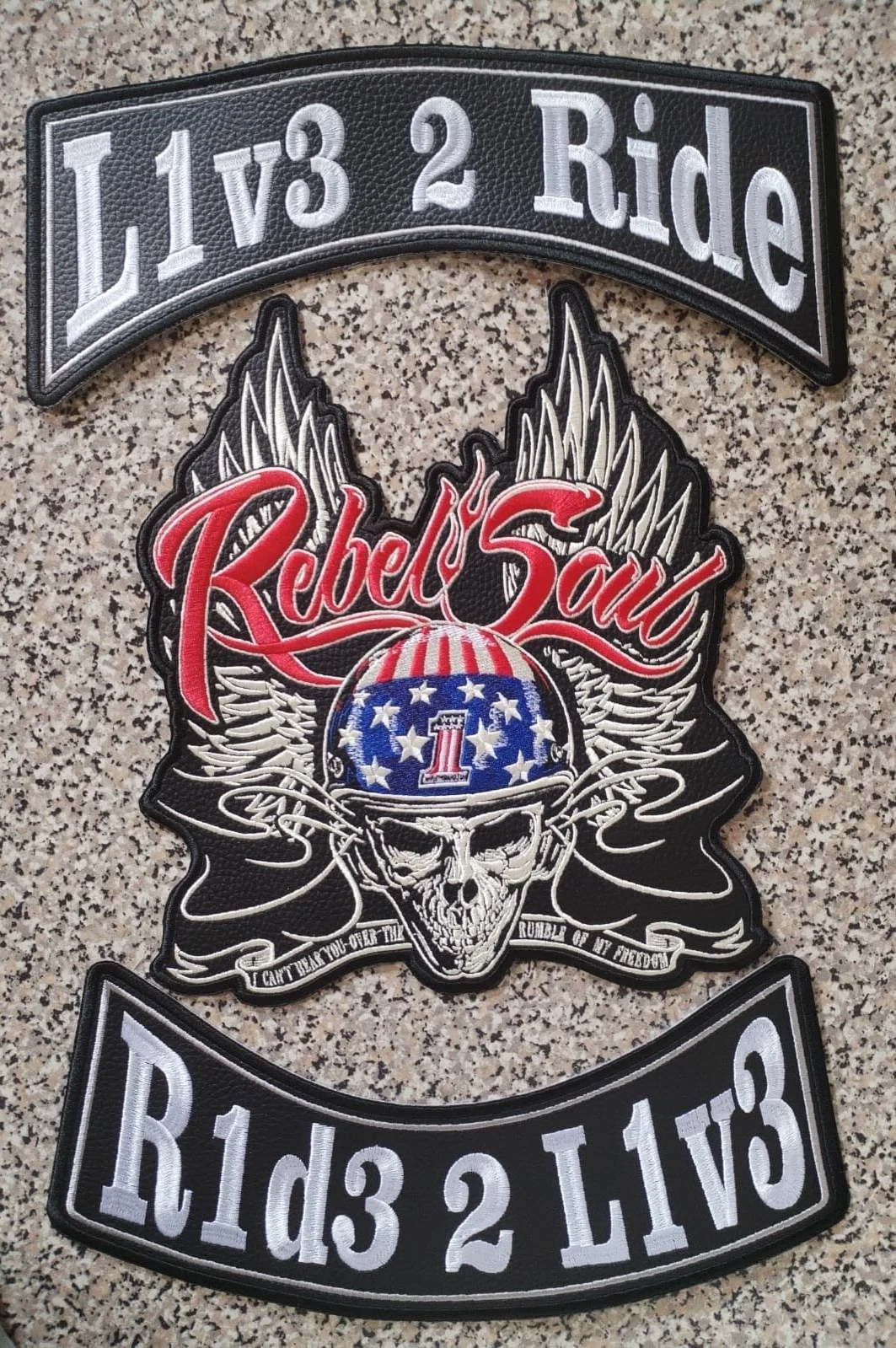 PATCH SKULL WILLIE G MOTORCYCLES EMBROIDERED PATCHES TO SEW ON MOTORCYCLE JACKET