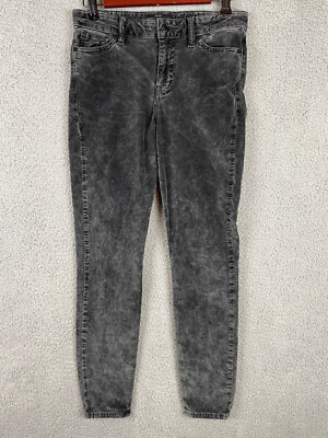 Lucky Brand Pants Women's Size X 27 Black Ava Super Skinny Velvet 