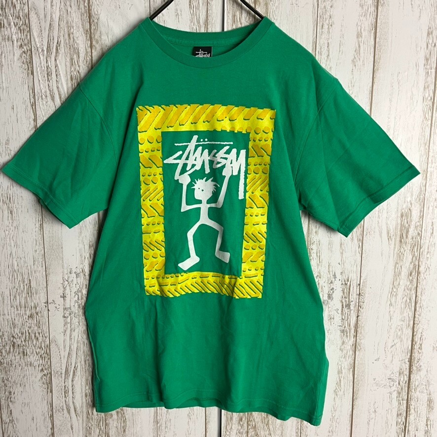Rare design Stussy Shadow Man print T-shirt instant sellout